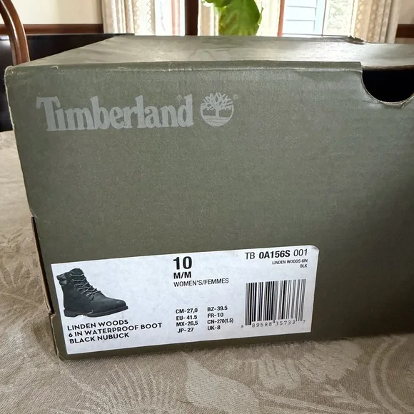 *NWT* Timberland Linden Woods Black Waterproof Boots - Picture 4 of 4